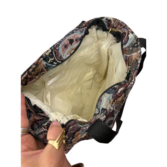 70's ORIGINAL POCKETBAG BY FOWLER & COMPANY tapestry bag - Picture 6 of 6